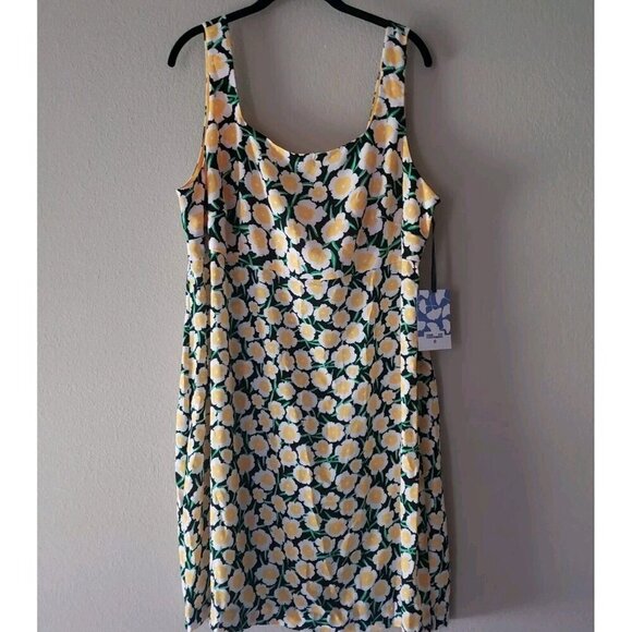 90's Shift Yellow Poppy Mini Dress Sun DVF for Target Diane von Furstenberg NWT - Picture 15 of 15